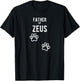 Father of Zeus - Dog Puppy Personalized Name Graphic Men T-Shirt - T-Shirt | Black