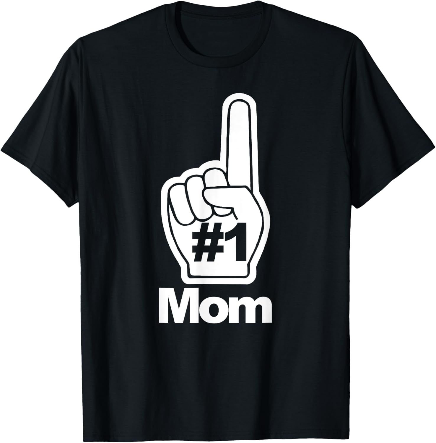 Number One Mom T-Shirt - T-Shirt | Black