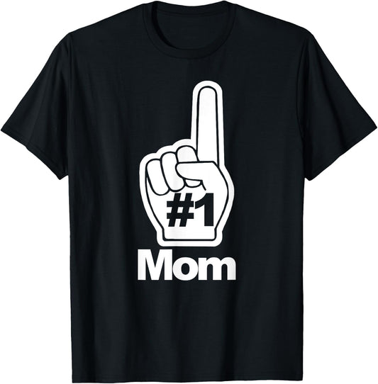 Number One Mom T-Shirt - T-Shirt | Black