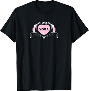 I Love Yoga T-Shirt - T-Shirt | Black