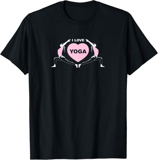 I Love Yoga T-Shirt - T-Shirt | Black