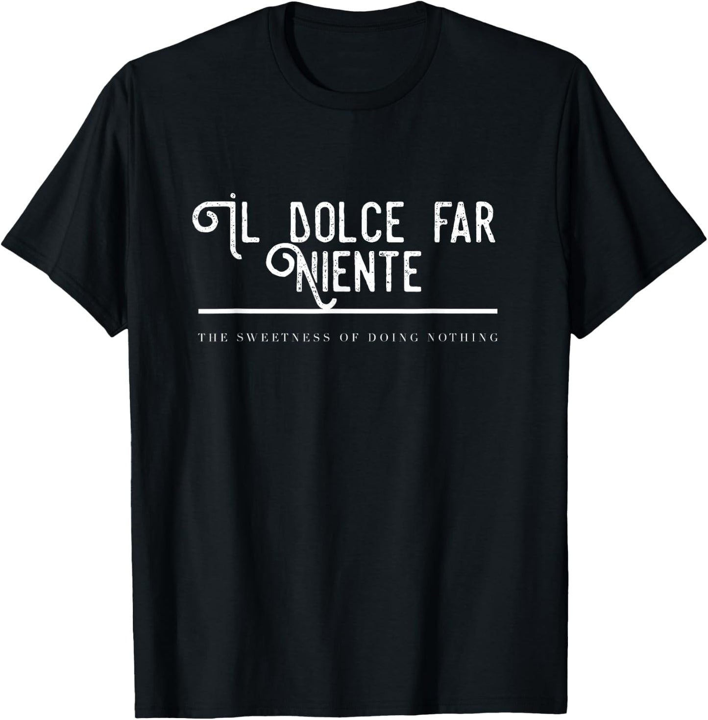 Il Dolce Far Niente T-Shirt - T-Shirt | Black