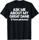 Great Dane Mom Dog Dad Ask Me About Pet Great Dane Women T-Shirt - T-Shirt | Black
