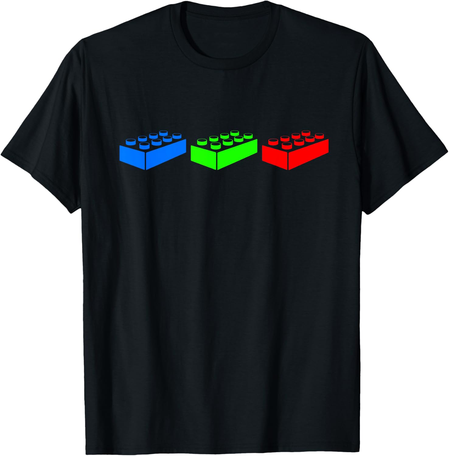 Building Blocks Bricks Master Builder Engineer Construction Small T-Shirt - T-Shirt | Black