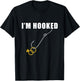 I'm Hooked Engagement Ring Marriage Proposal Fishing T-Shirt - T-Shirt | Black