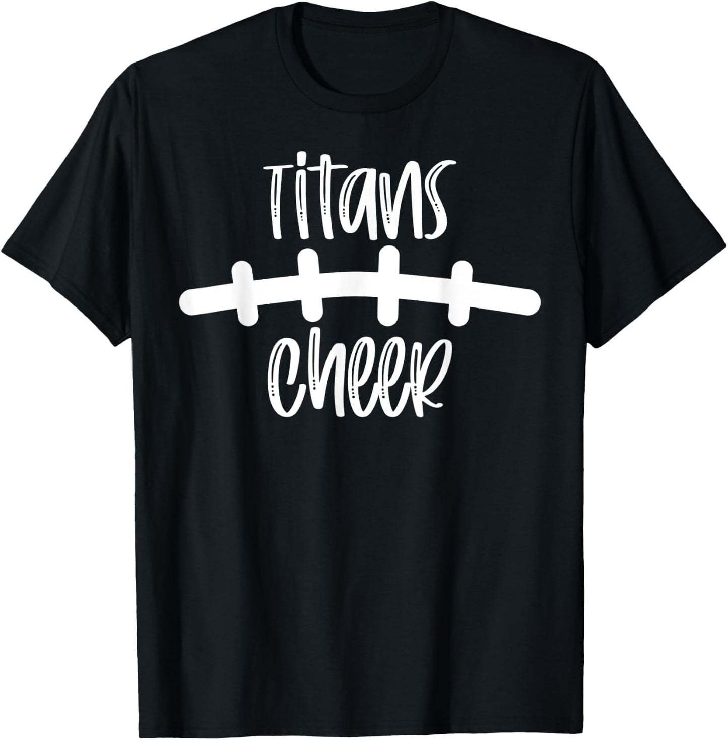Titans Cheer School Spirit Football Team Mascot Game Night T-Shirt - T-Shirt | Black