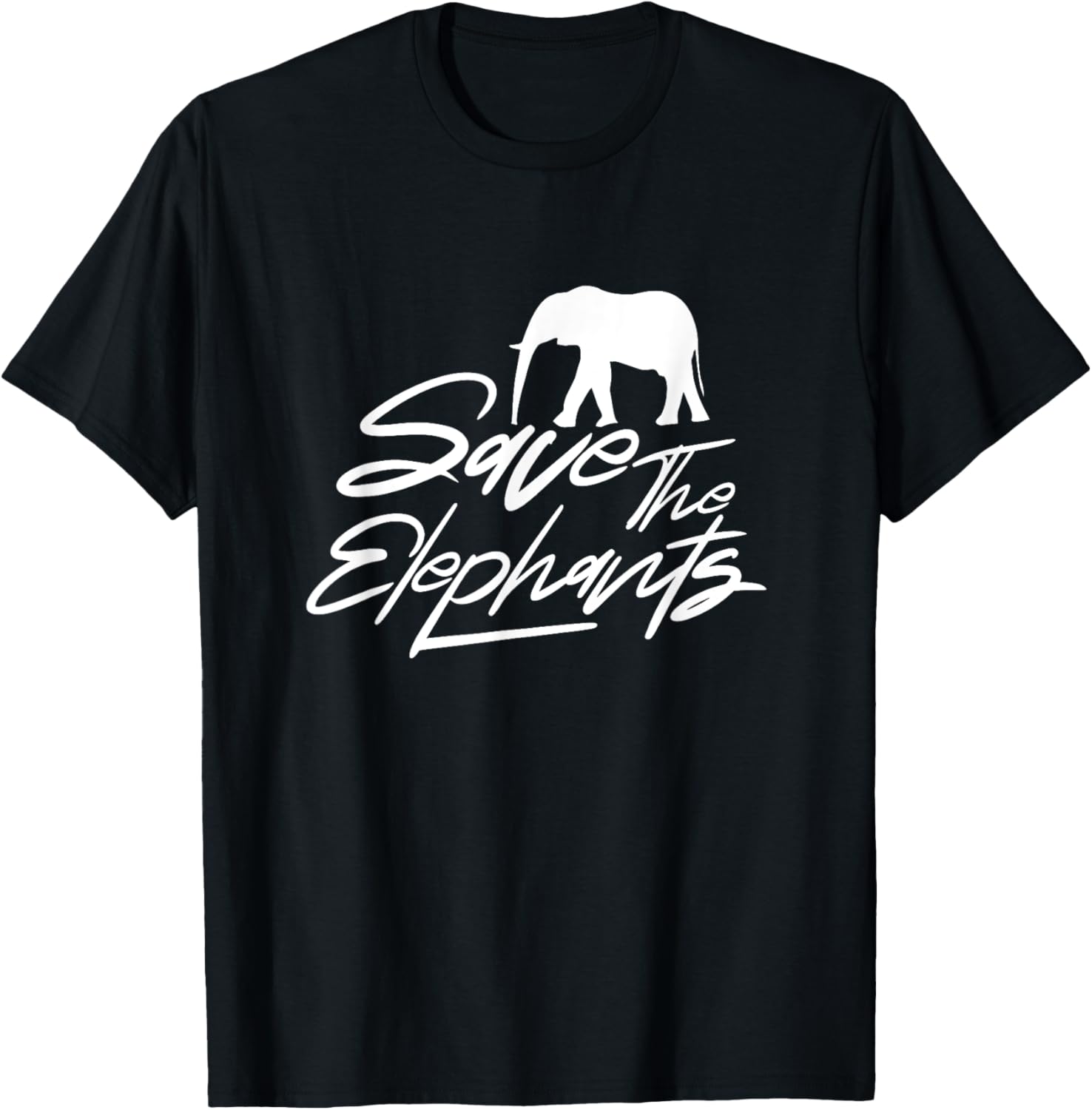 Save the elephants Poacher Elephant Poaching T-Shirt - T-Shirt | Black