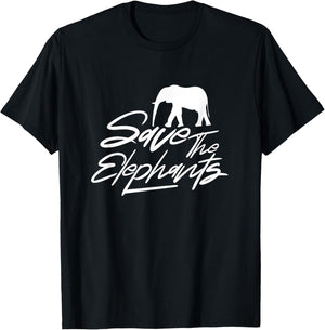 Save the elephants Poacher Elephant Poaching T-Shirt - T-Shirt | Black
