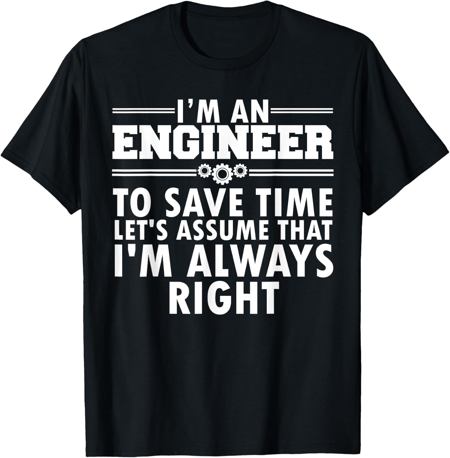 Funny Engineer Art Men Women Professional Engineer Student T-Shirt - T-Shirt | Black