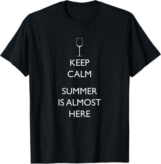Funny Teacher Shirt- Summer Is Almost Here Gift T Shirt T-Shirt - T-Shirt | Black