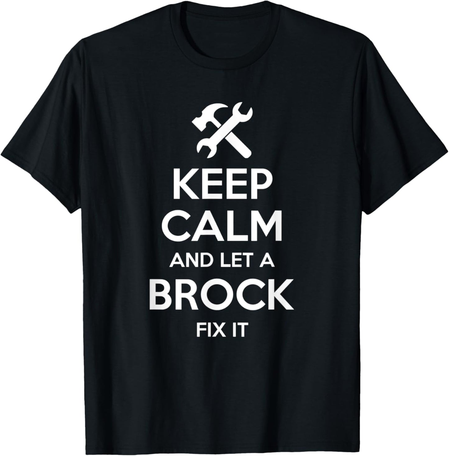 BROCK Funny Surname Birthday Family Tree Reunion Gift T-Shirt - T-Shirt | Black