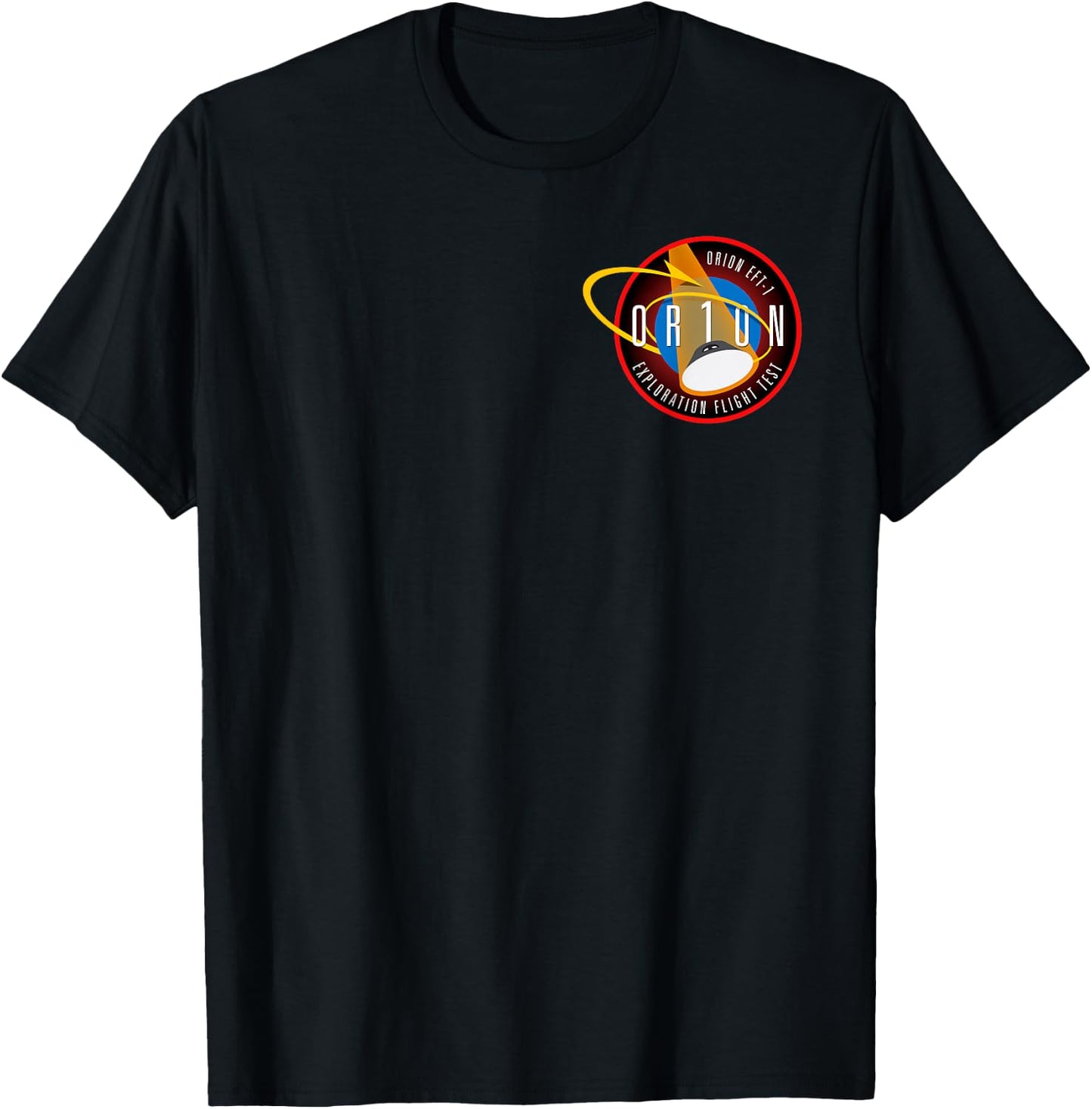 Orion ETF 1 Insignia - Small Crew Spacecraft Patch T-Shirt - T-Shirt | Black