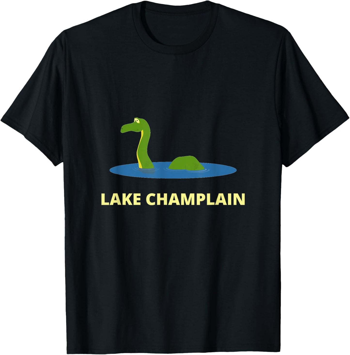 Lake Champlain Champ Lake Monster NY VT for Kids Boys Girls T-Shirt - T-Shirt | Black