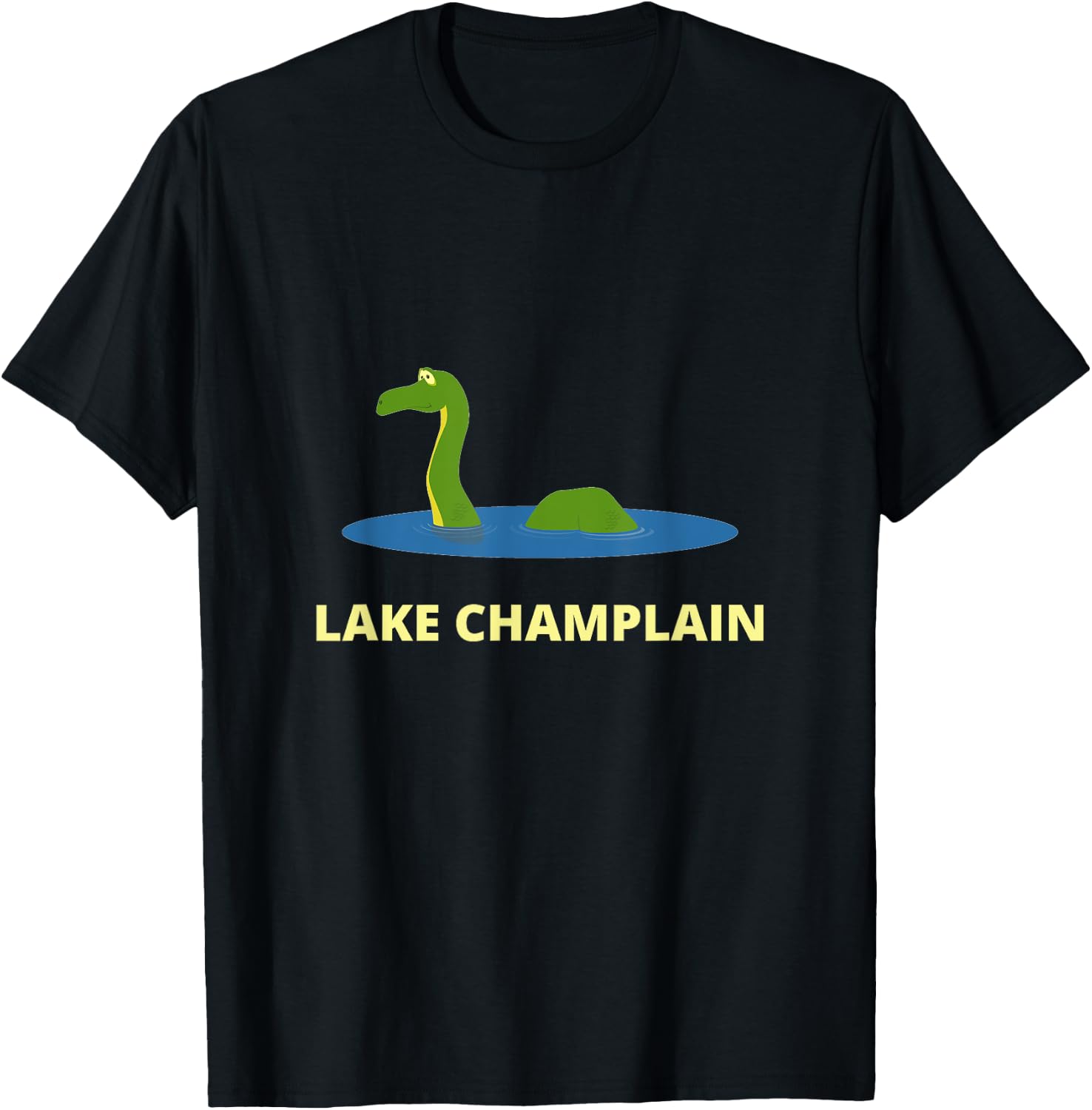 Lake Champlain Champ Lake Monster NY VT for Kids Boys Girls T-Shirt - T-Shirt | Black