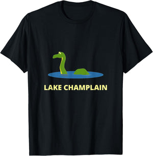 Lake Champlain Champ Lake Monster NY VT for Kids Boys Girls T-Shirt - T-Shirt | Black