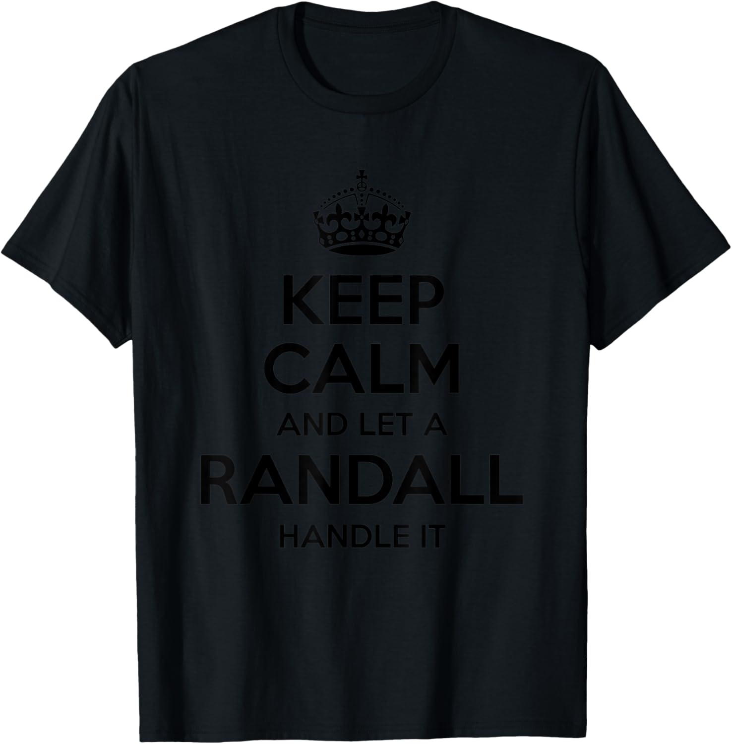 RANDALL Funny Surname Family Tree Birthday Reunion Gift T-Shirt - T-Shirt | Black