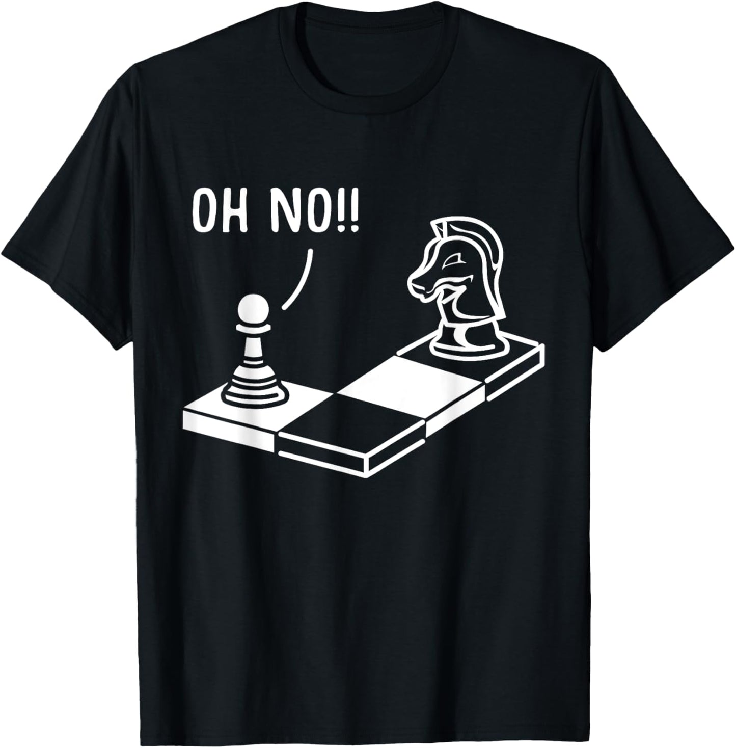 Oh No Springer Funny Chess Player Gift Chess T-Shirt - T-Shirt | Black