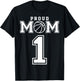 Number 1 Custom Proud Basketball Mom Personalized T-Shirt - T-Shirt | Black