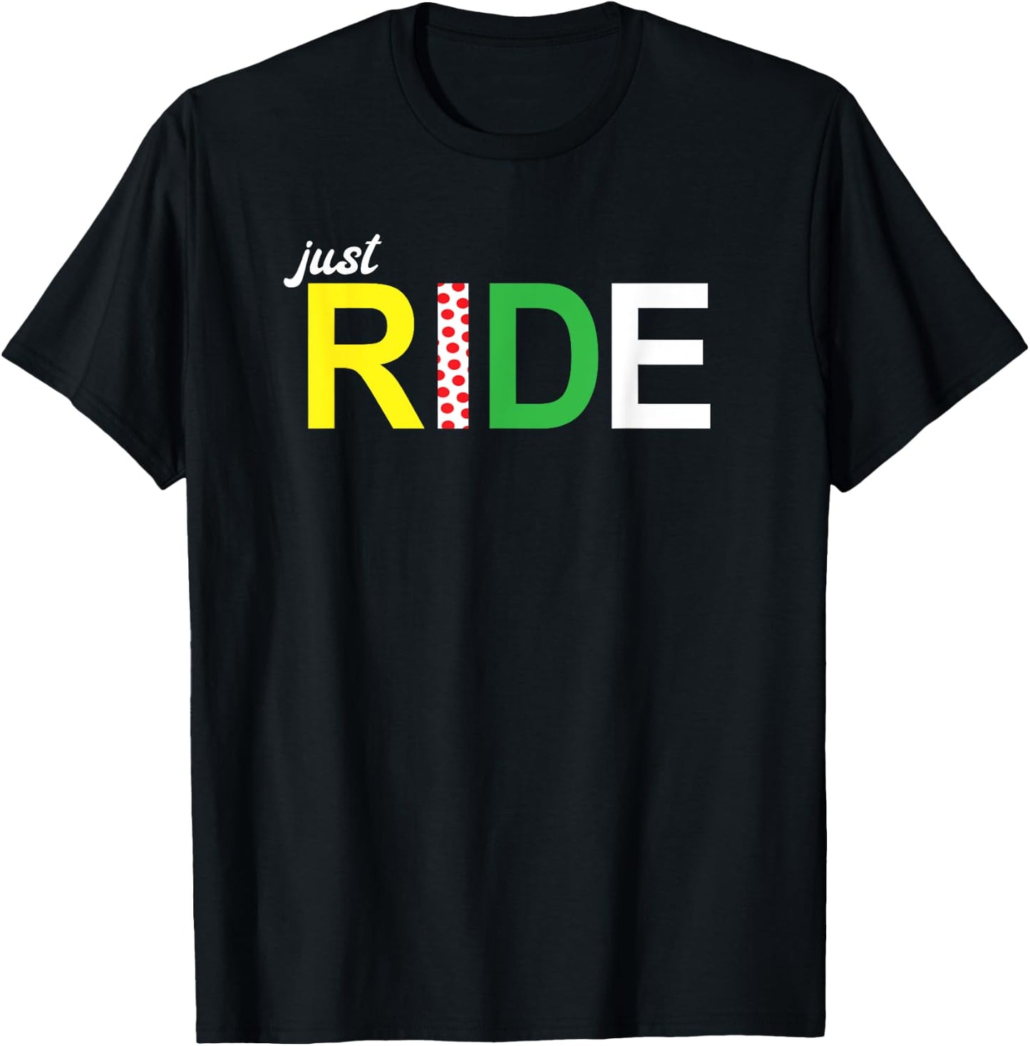 Cycling Just Ride Winner's Jersey Novelty Cycling Gift T-Shirt - T-Shirt | Black