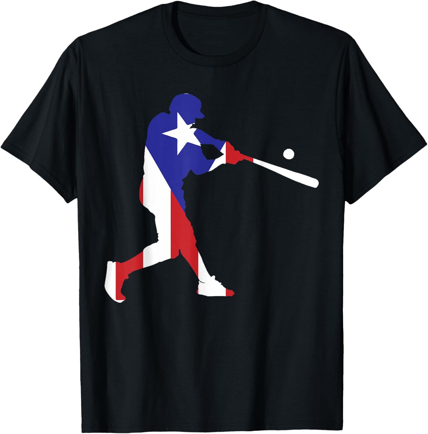 Puerto Rico Baseball Shirt | Cute Famous Island Game Gift T-Shirt - T-Shirt | Black