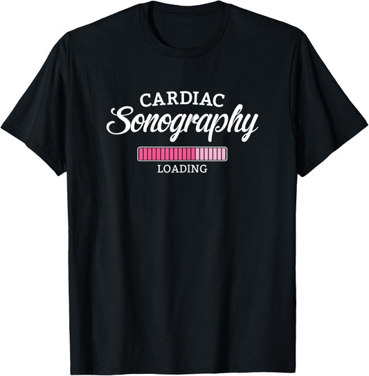 Cardiac Sonography Sonographer Loading RDCS Novelty T-Shirt - T-Shirt | Black