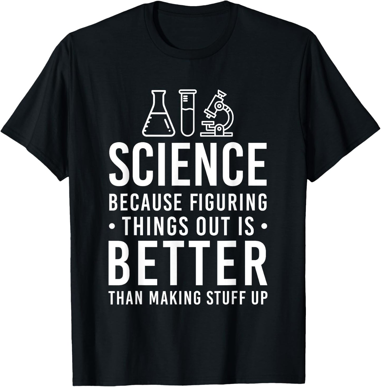 Cool Science Art Men Women Biology Chemistry Science Teacher T-Shirt - T-Shirt | Black