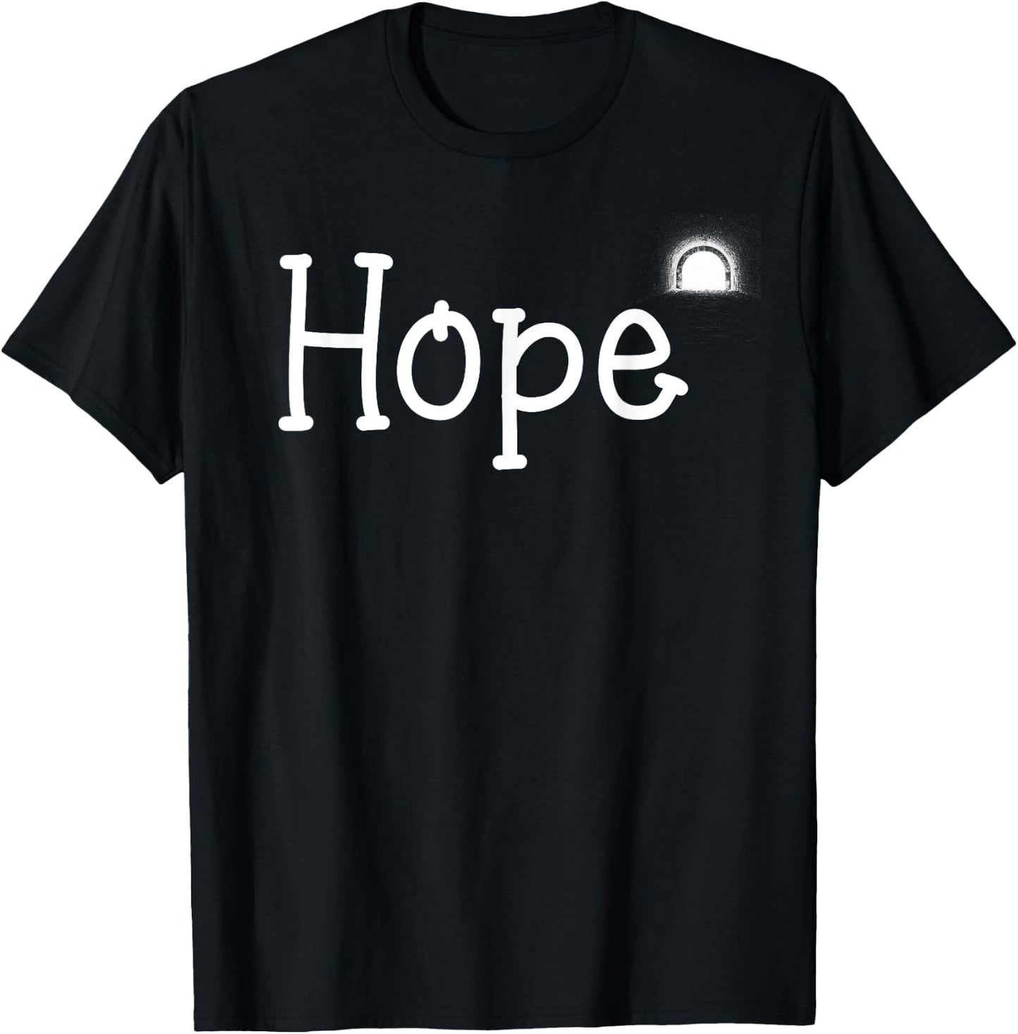 Hope Motivation Gift Women Kids Apparel T-Shirt - T-Shirt | Black