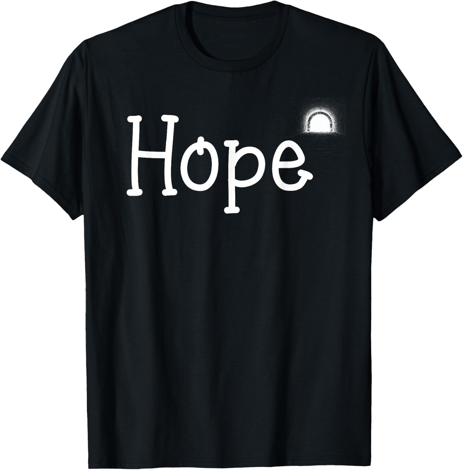 Hope Motivation Gift Women Kids Apparel T-Shirt - T-Shirt | Black
