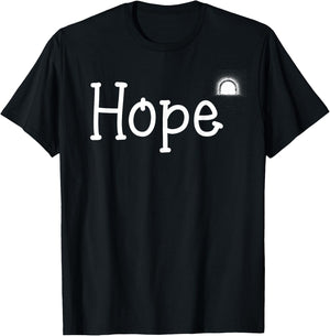 Hope Motivation Gift Women Kids Apparel T-Shirt - T-Shirt | Black