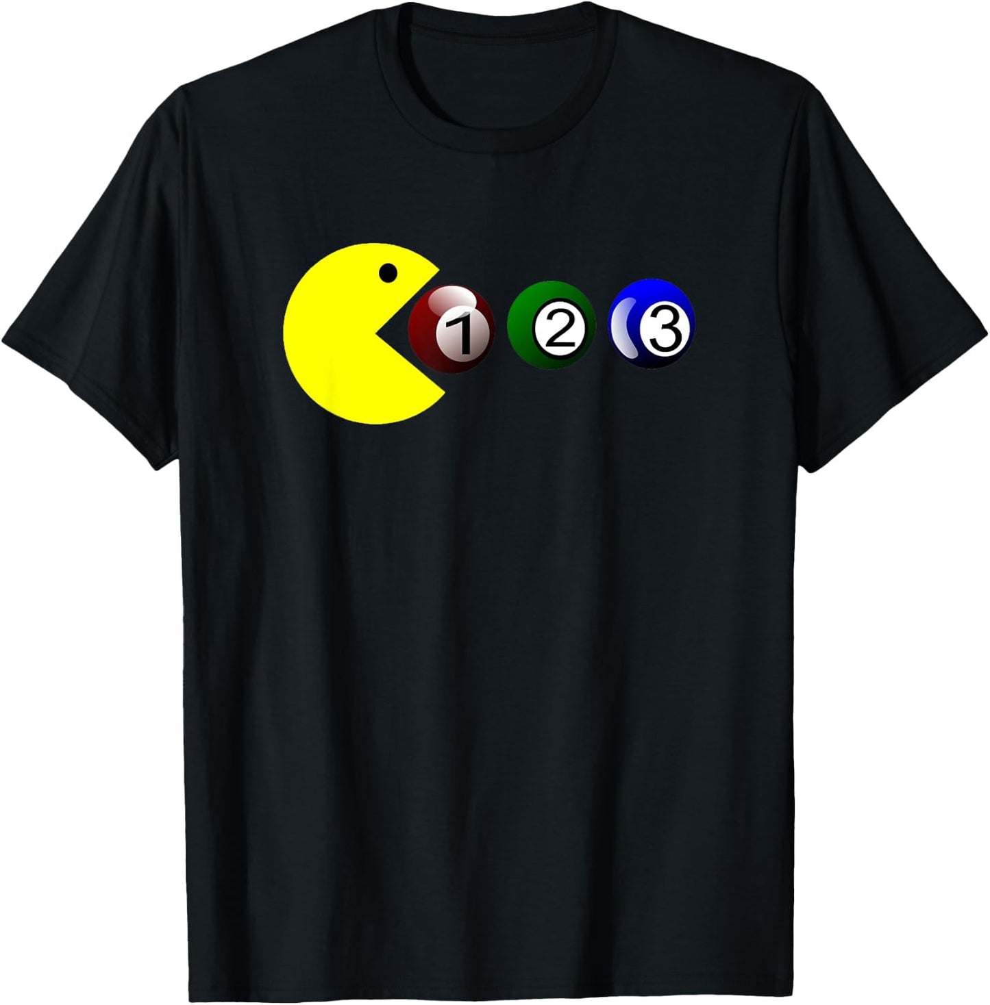 Billiard Pool Ball - Funny Billiards Player Lover T-Shirt - T-Shirt | Black