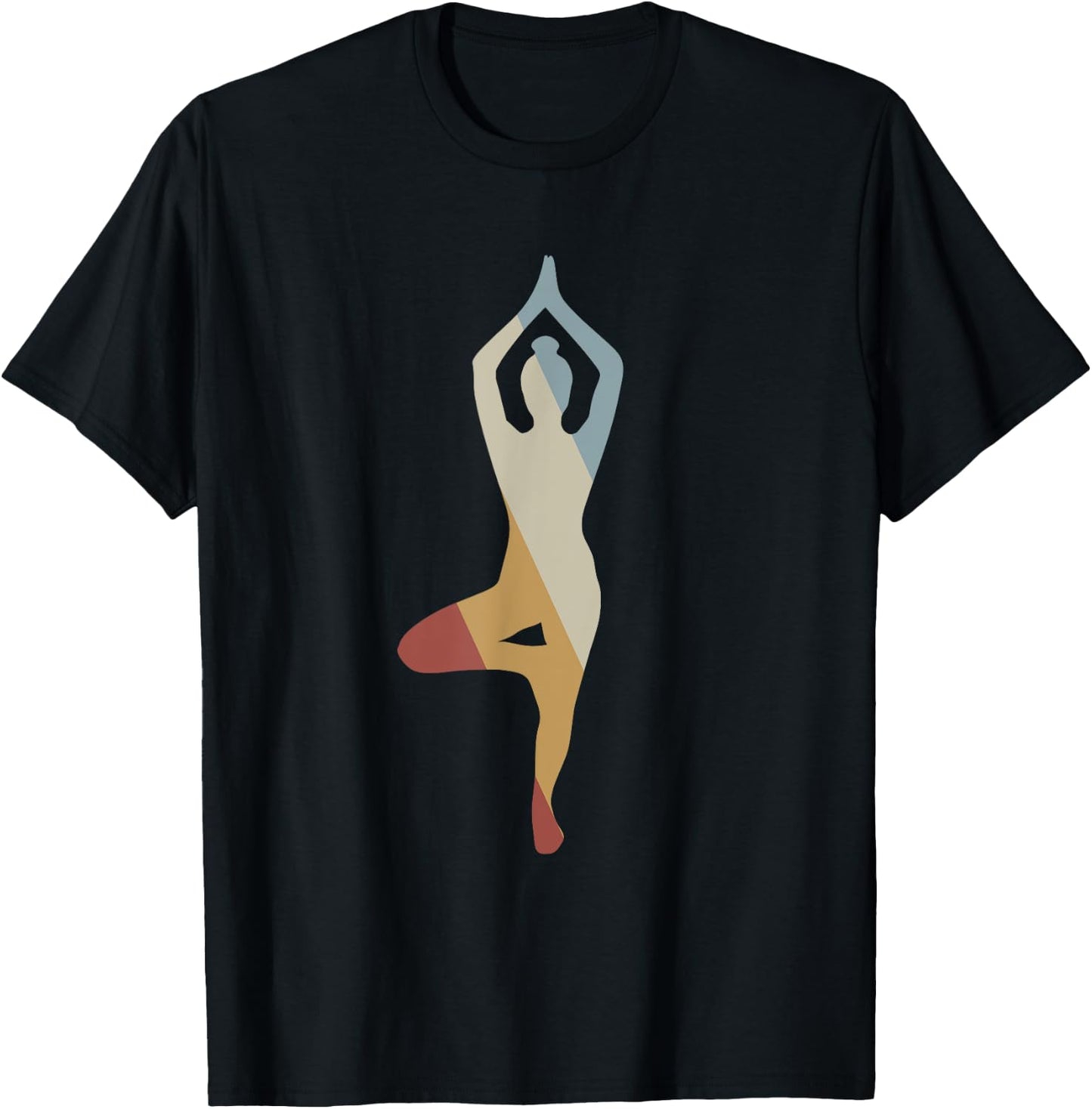 Yoga Retro Style Vintage T-Shirt - T-Shirt | Black