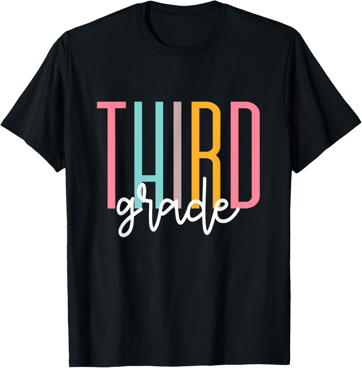 Third Grade Girls Boys Teacher Team 3rd Grade Squad T-Shirt - T-Shirt | Black