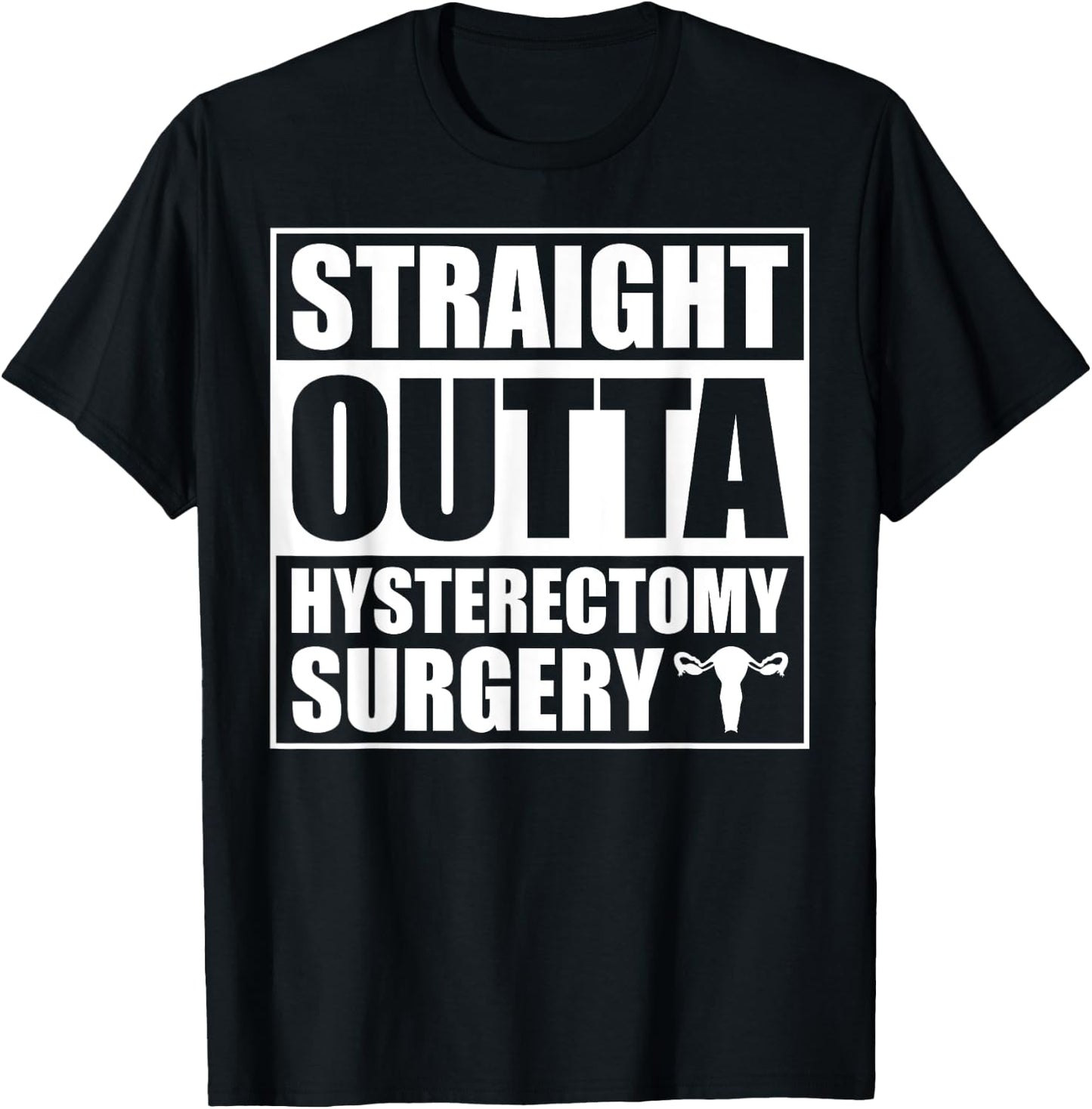 Funny Hysterectomy Endometriosis Surgery Recovery T-Shirt - T-Shirt | Black