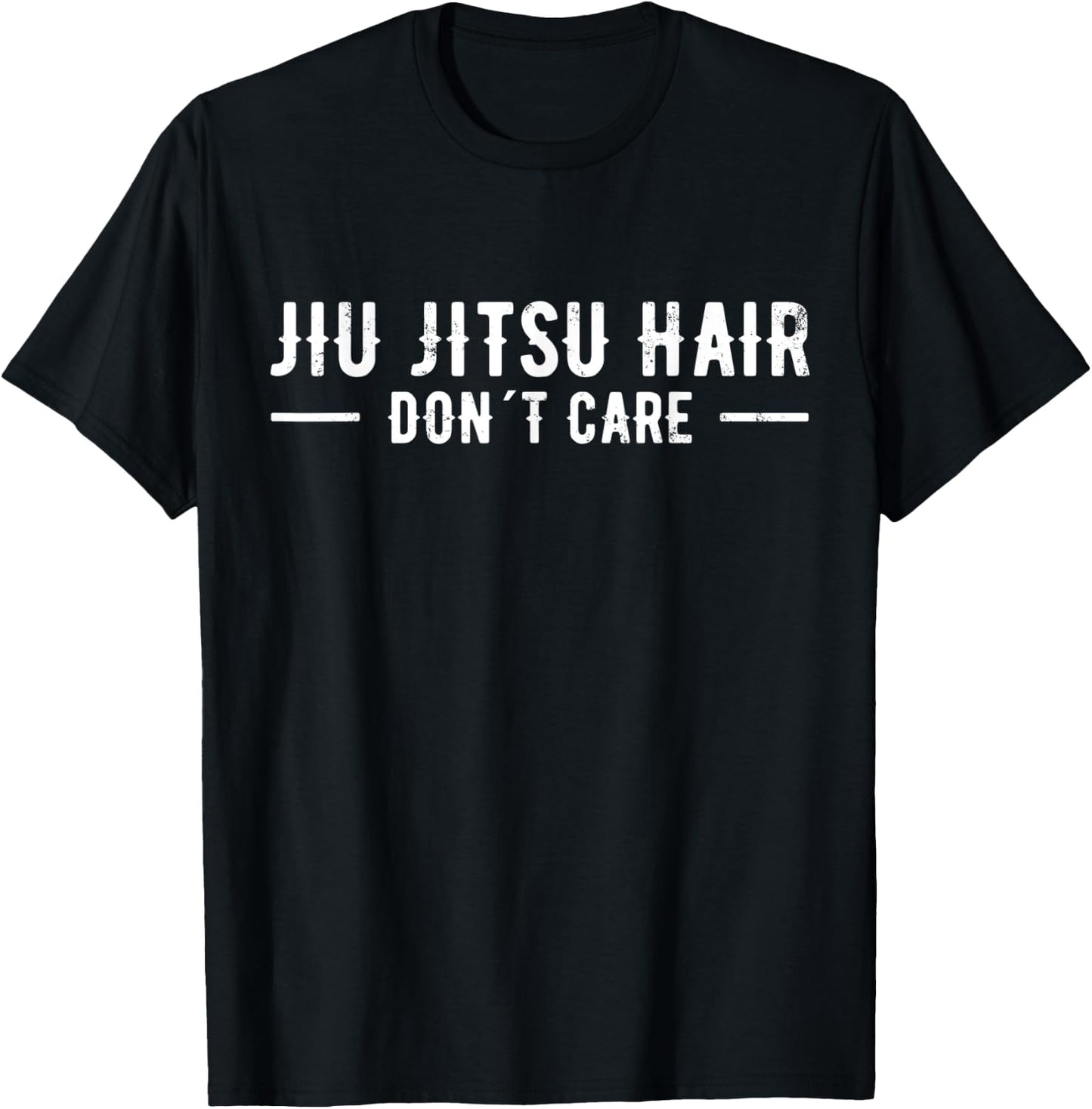 Jiu Jitsu Hair Don´t Care Funny Brazilian Jiu Jitsu BJJ T-Shirt - T-Shirt | Black