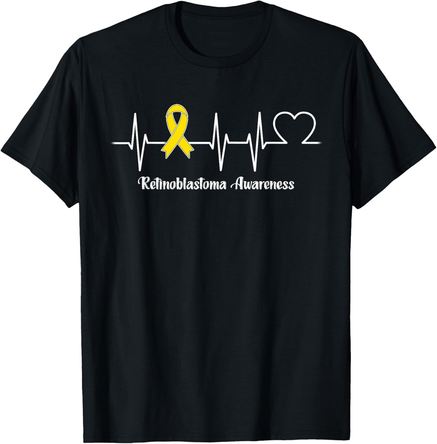Heartbeat Retinoblastoma Warrior T-Shirt - T-Shirt | Black