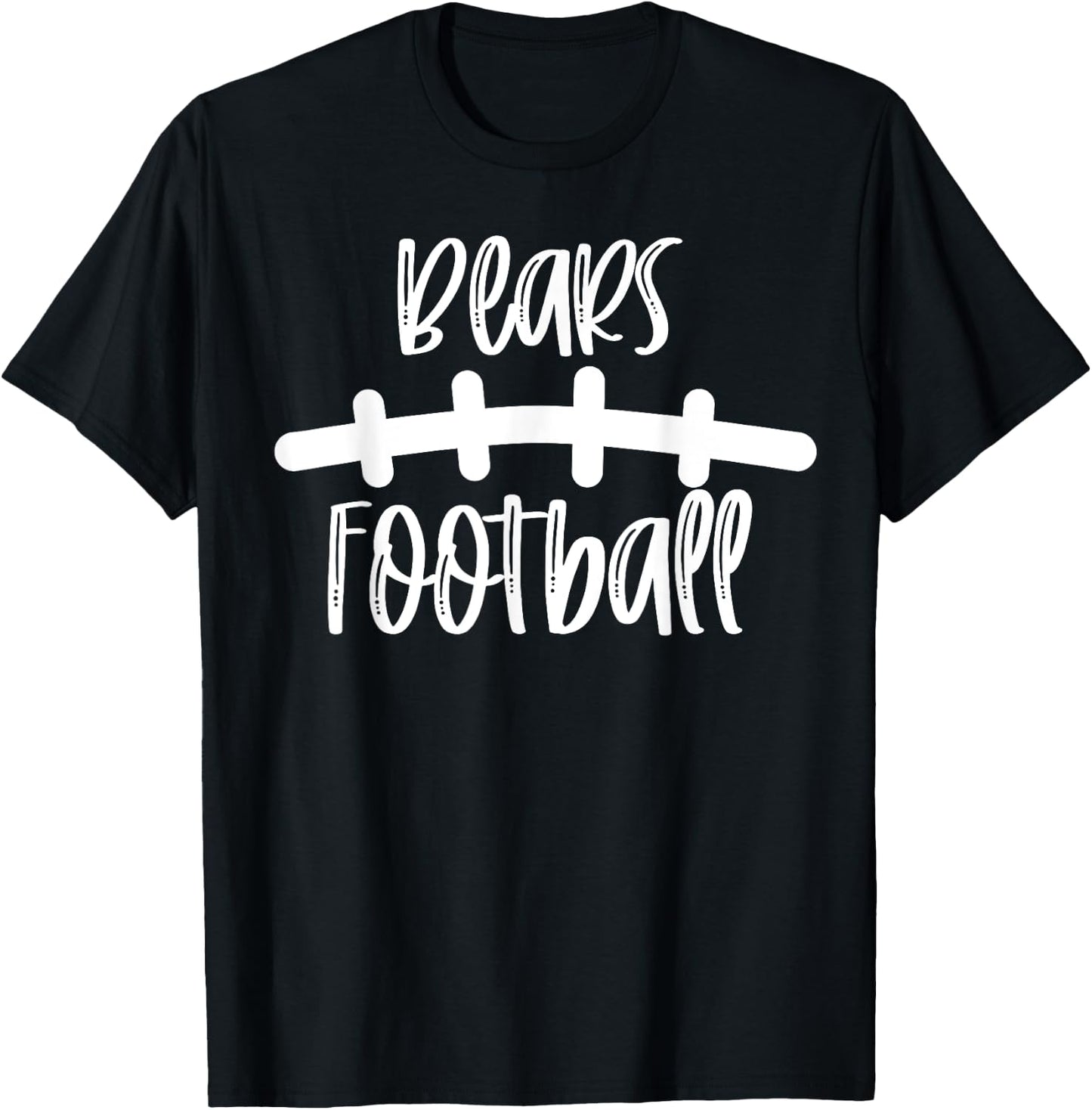 Bears Football School Spirit Team Mascot Game Night T-Shirt - T-Shirt | Black