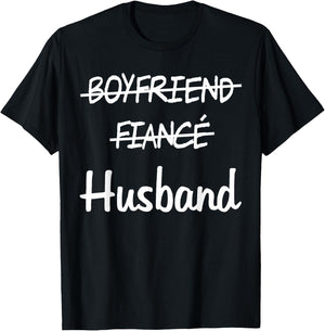 Boyfriend Fiance Husband T-Shirt - T-Shirt | Black