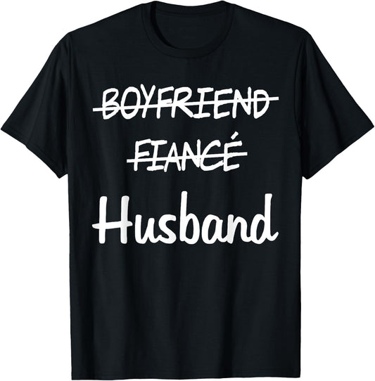 Boyfriend Fiance Husband T-Shirt - T-Shirt | Black