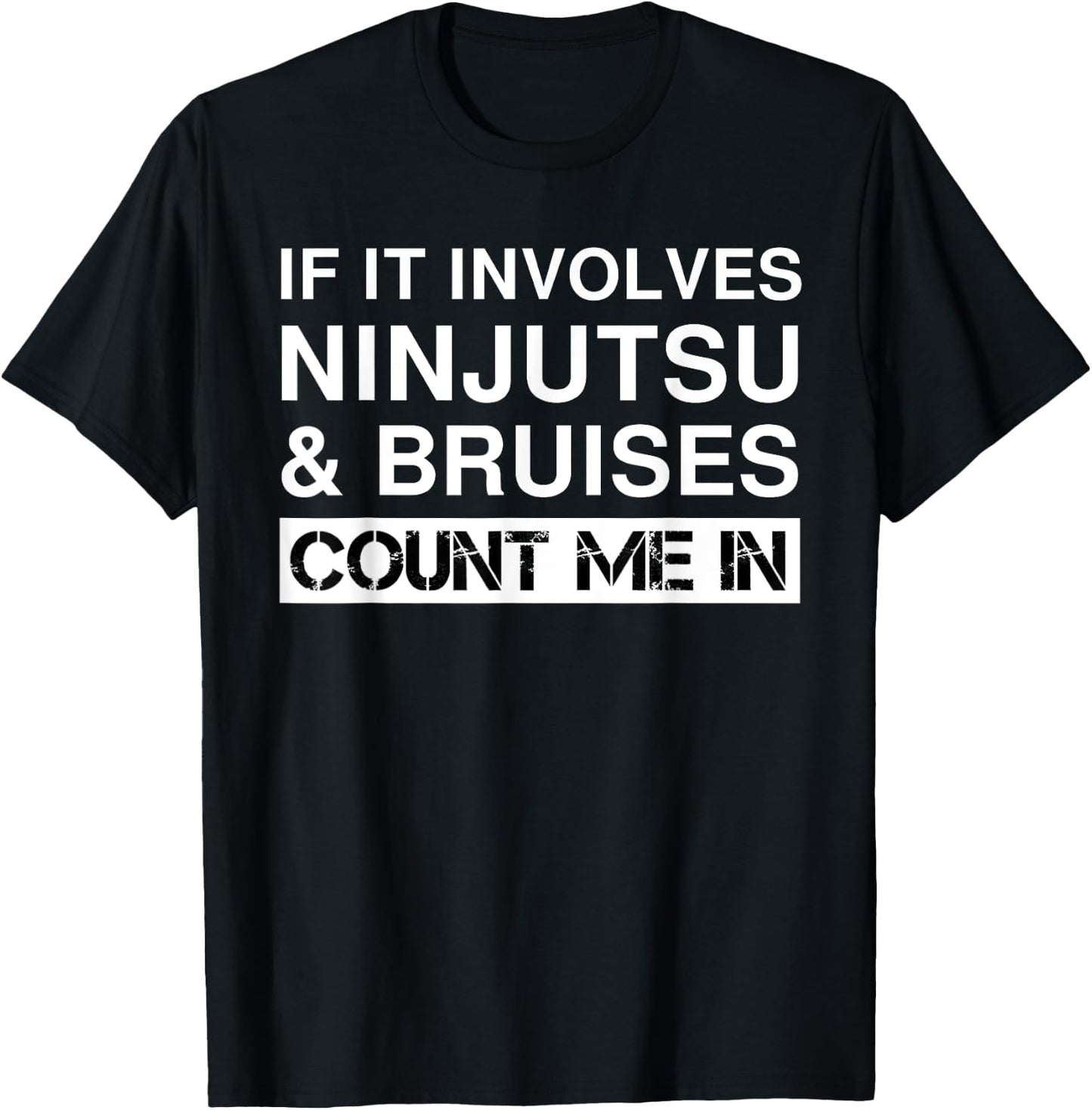 Funny Ninjutsu Fighter Fighting Martial Arts T-Shirt - T-Shirt | Black