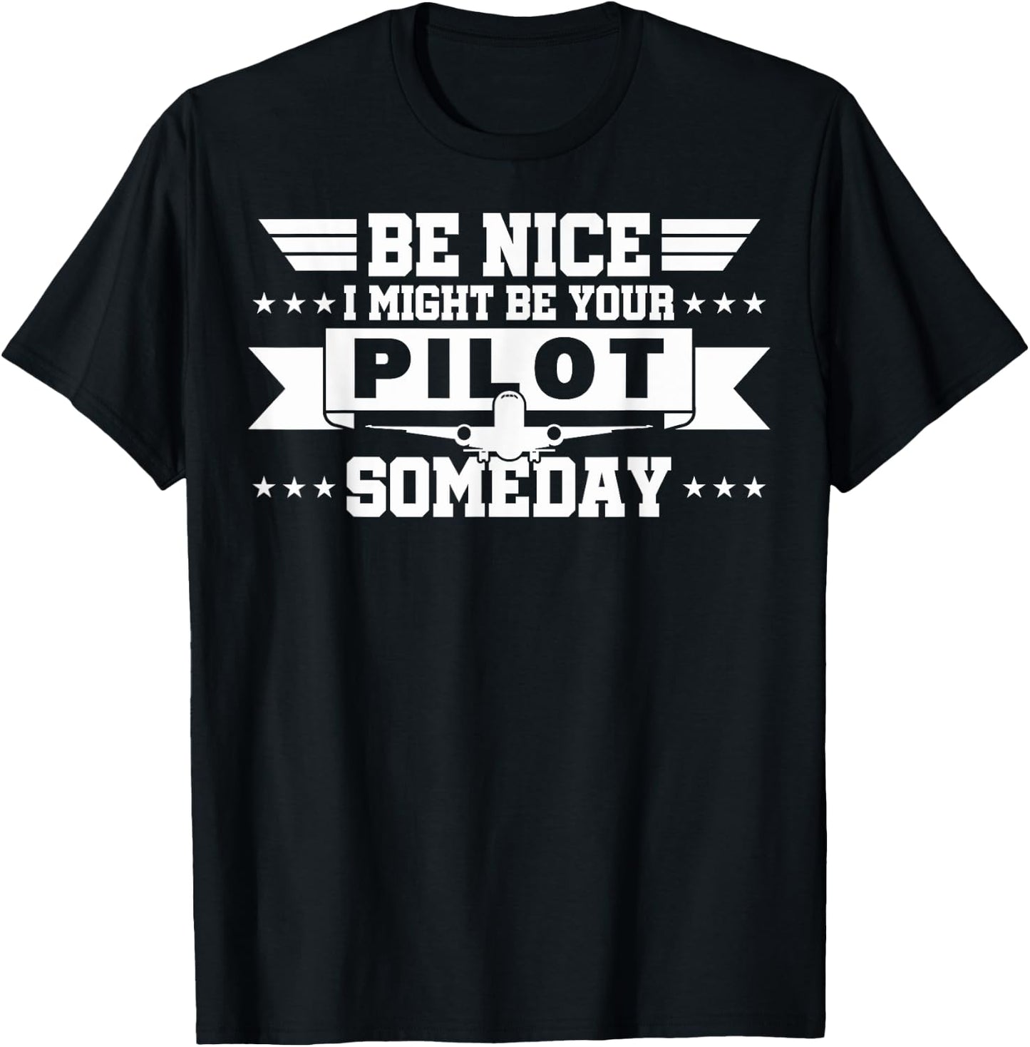 I Might Be Your Pilot Pilots In Training Future Pilots T-Shirt - T-Shirt | Black