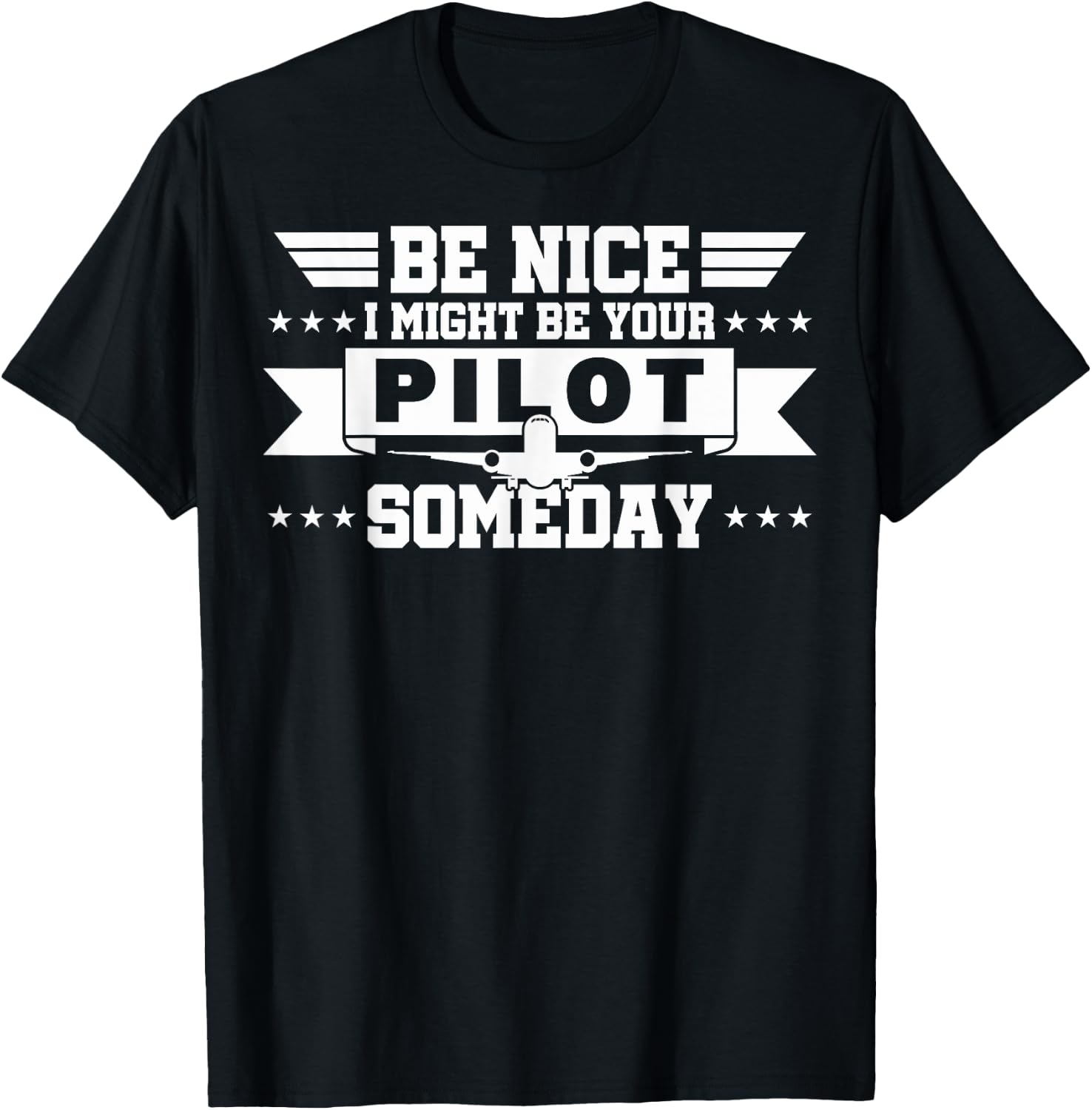 I Might Be Your Pilot Pilots In Training Future Pilots T-Shirt - T-Shirt | Black