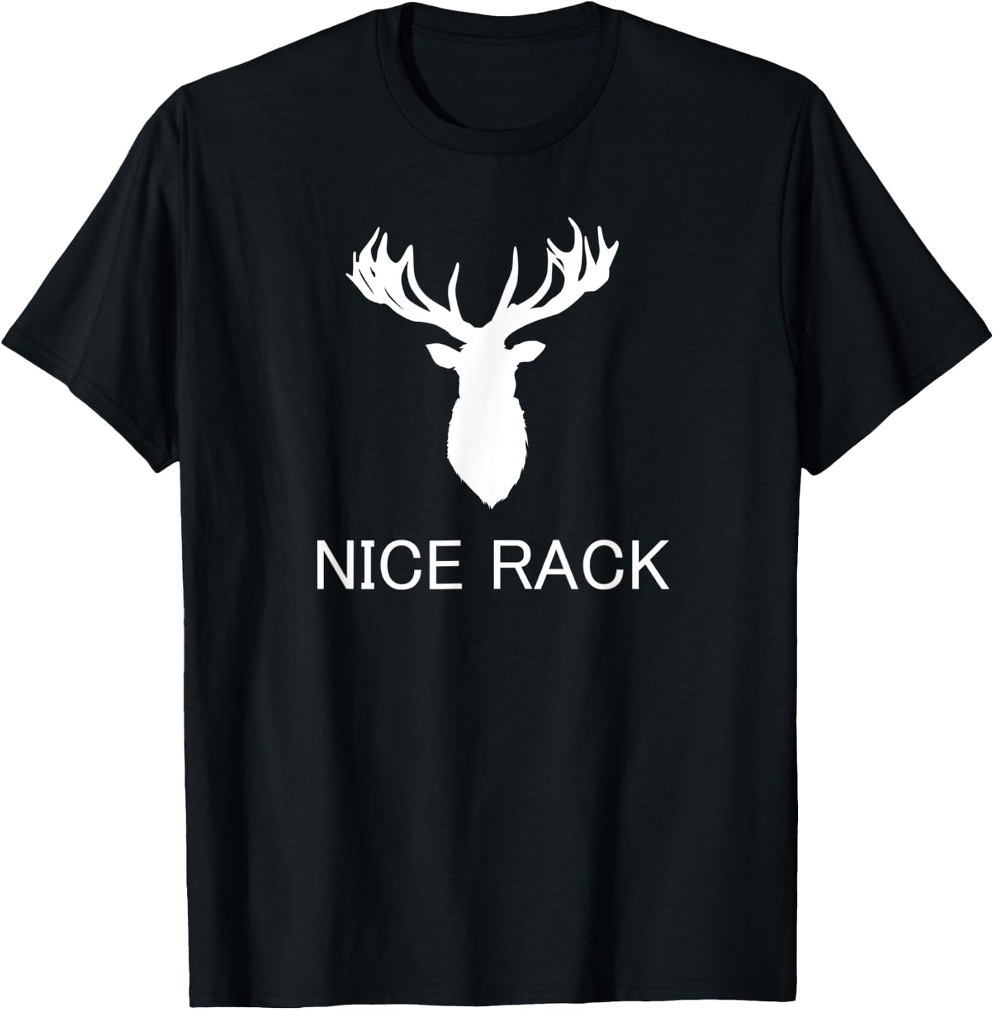 Funny Hunting Apparel - Nice Rack Deer Hunter T-Shirt - T-Shirt | Black
