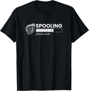 Spooling Turbo Please Wait, racing turbo T-Shirt - T-Shirt | Black