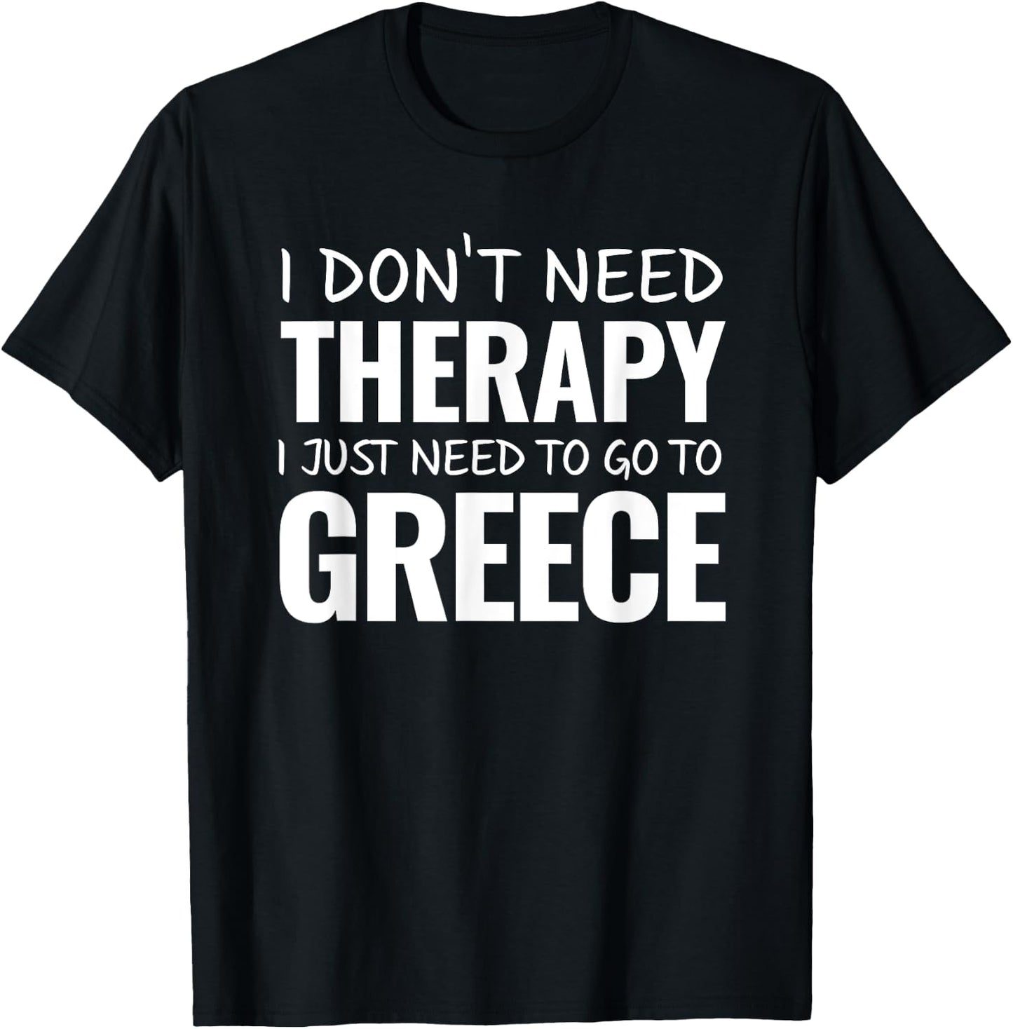 Greece for Greek Souvenir Gift Greece Trip T-Shirt - T-Shirt | Black