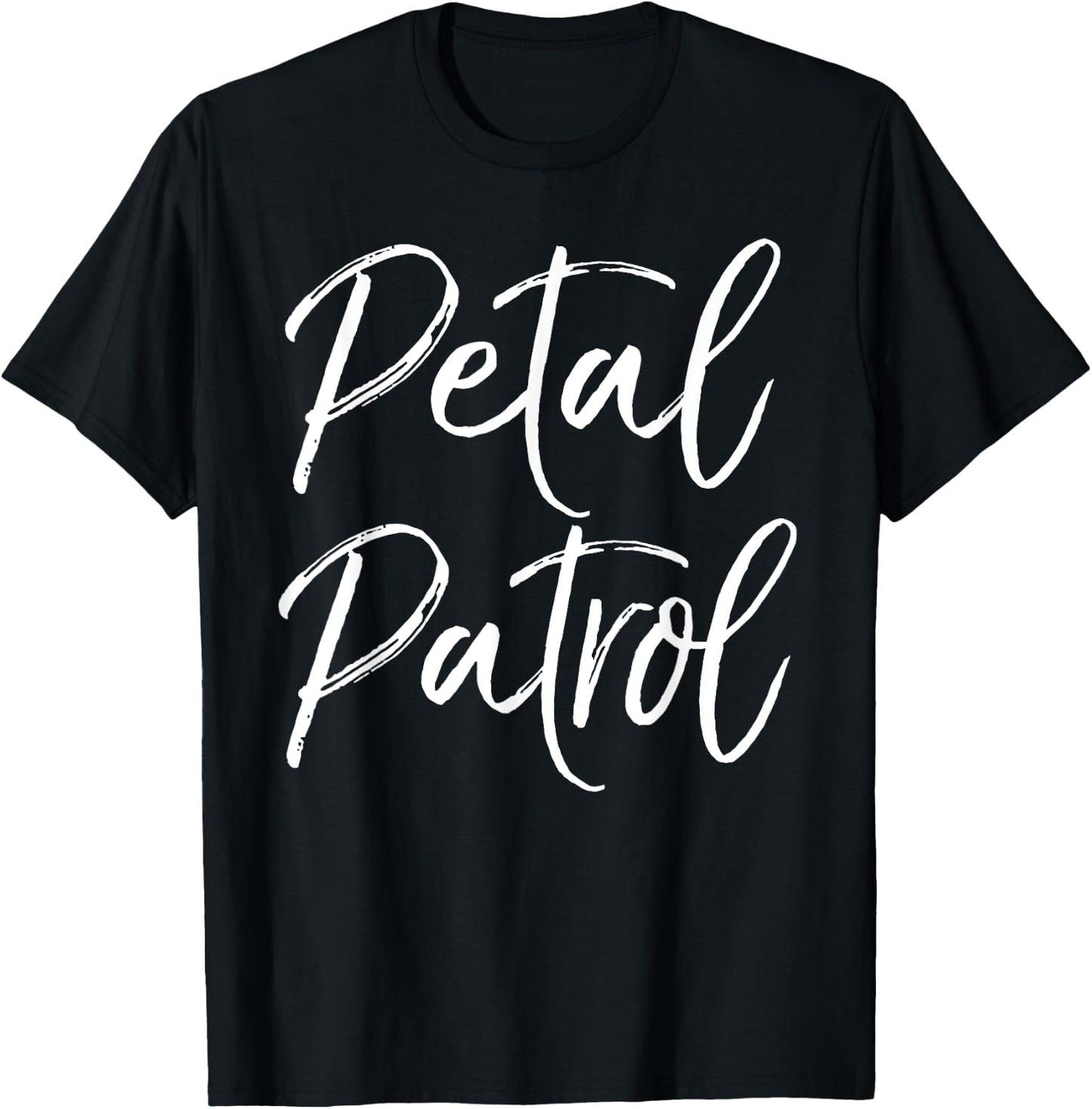 Cute Bridal Party Gift Flower Girl Petal Patrol T-Shirt - T-Shirt | Black