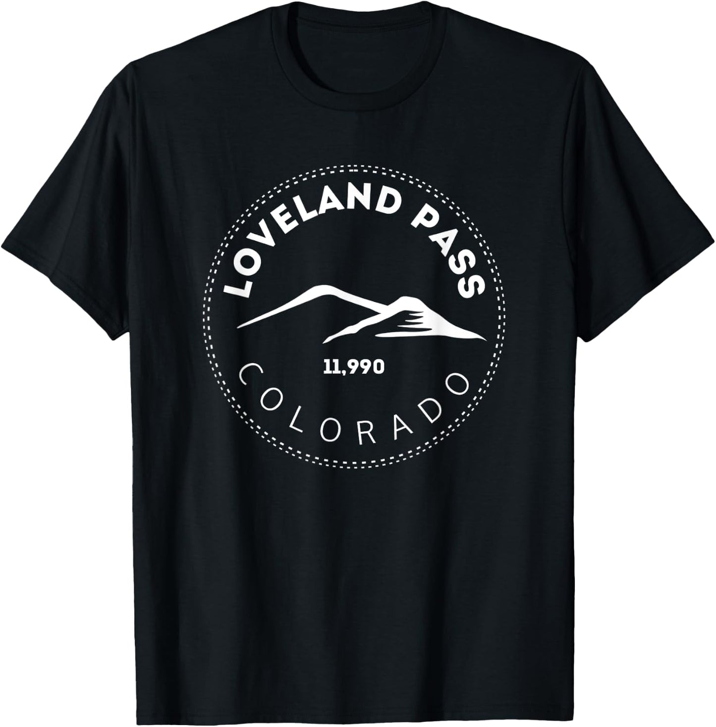 Loveland Pass Colorado Elevated Mountain Backcountry Skiing T-Shirt - T-Shirt | Black