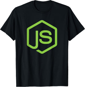 Node.JS Code Web Developer Shirt Front-end Developer T-Shirt - T-Shirt | Black