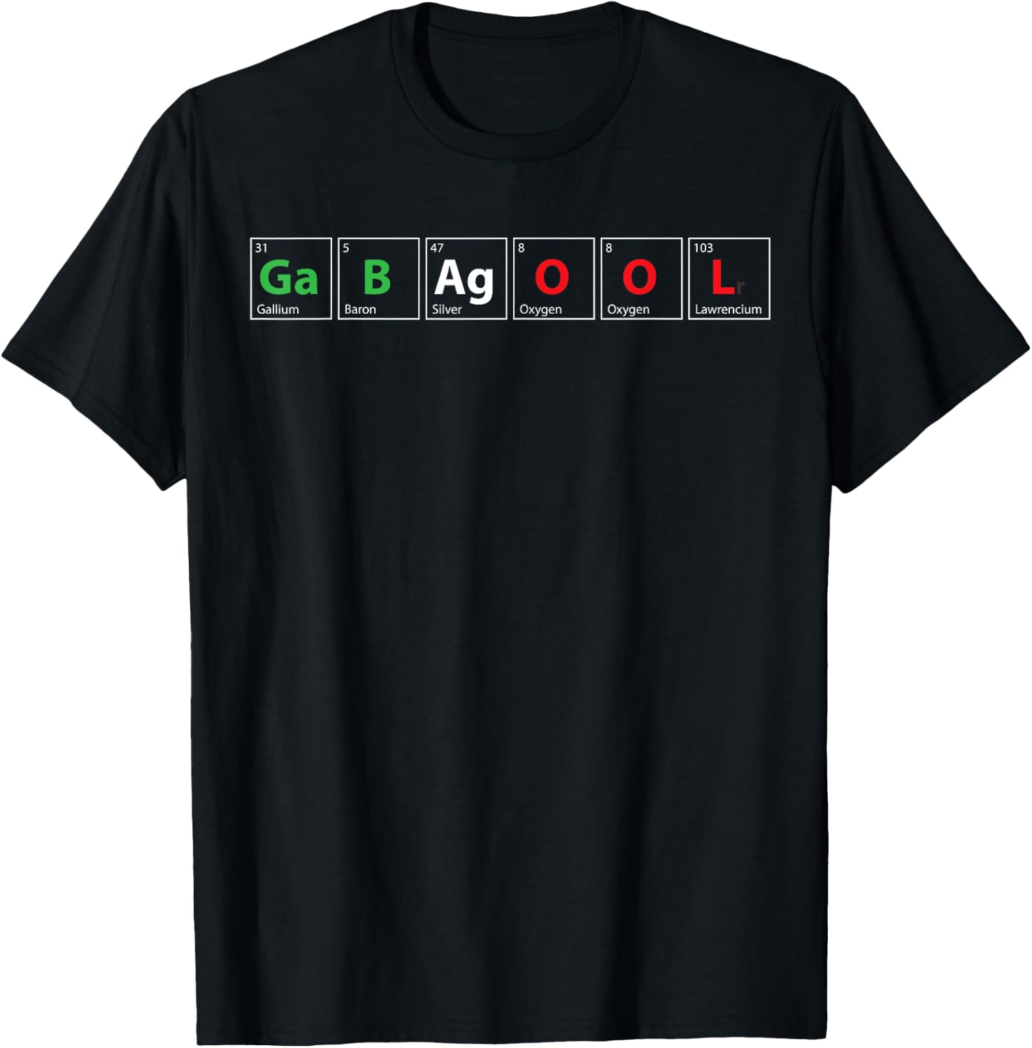 Gabagool Capicola Meat New Jersey Italian Periodic Elements T-Shirt - T-Shirt | Black