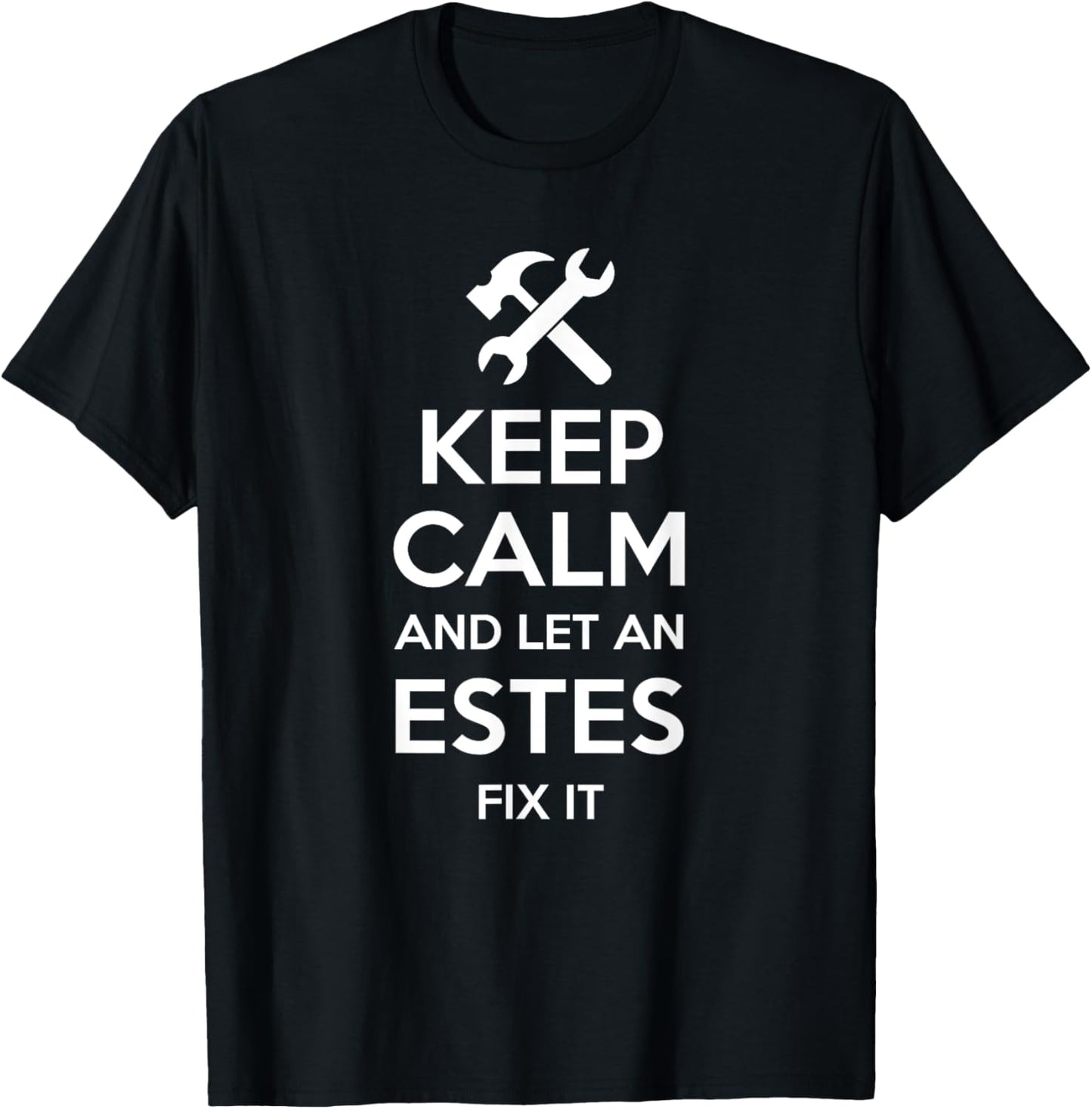 ESTES Funny Surname Birthday Family Tree Reunion Gift T-Shirt - T-Shirt | Black