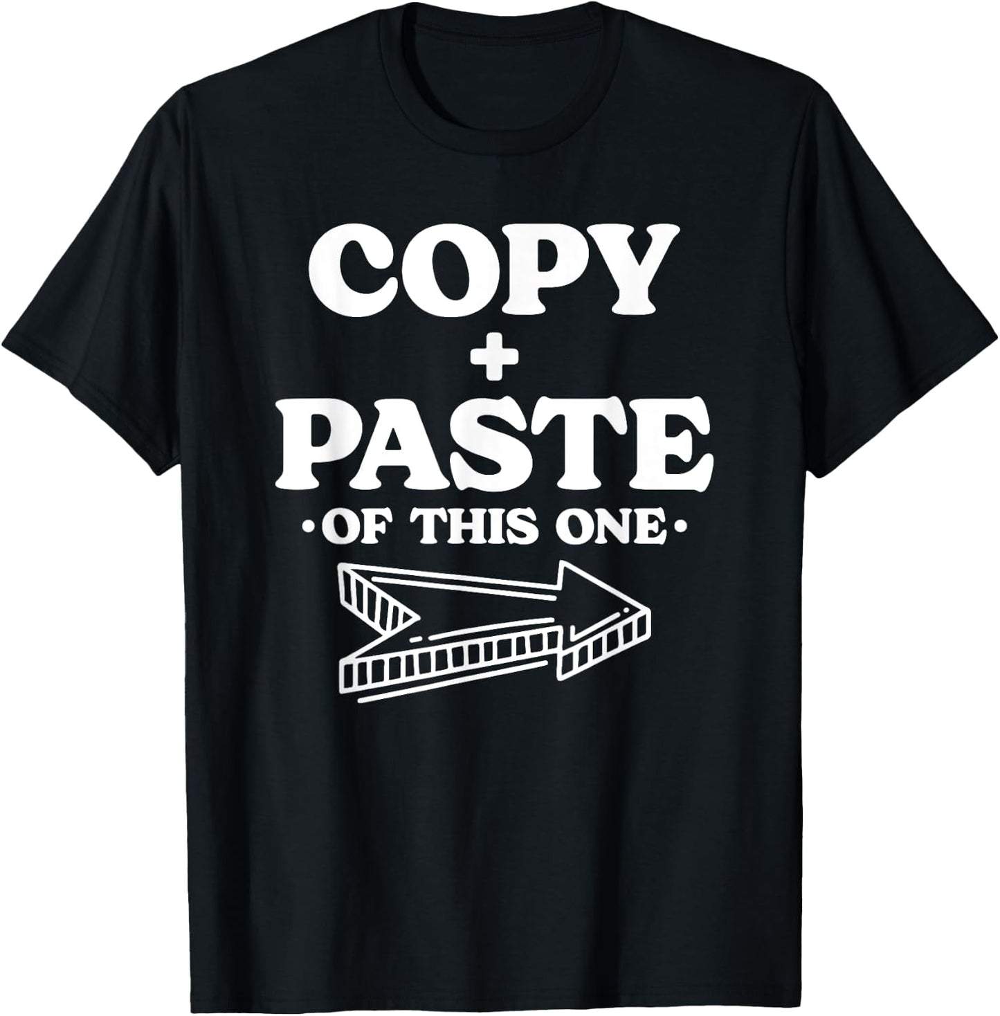 Twins Matching Copy Paste Twinning Fun Twin Costume T-Shirt - T-Shirt | Black